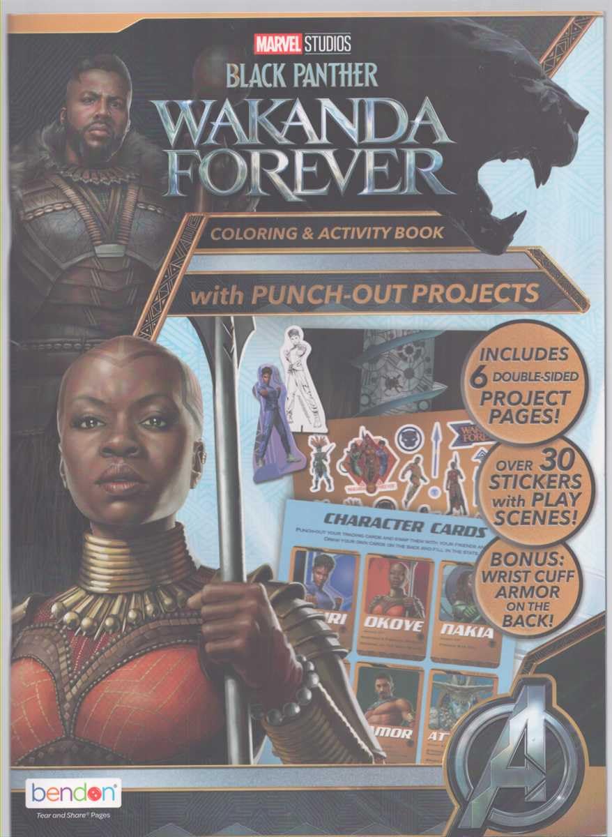 Wakanda Forever Sticker and Activity Coloring Books