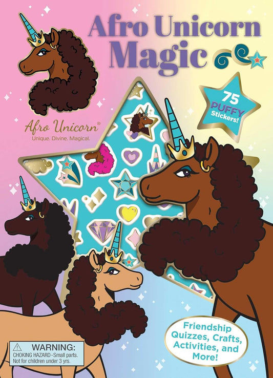 Afro Unicorn: Afro Unicorn Magic - (Puffy Stickers)
